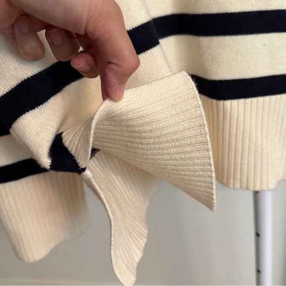 Zara Woman Striped Crew Neck Sweater - Picture 10 of 11